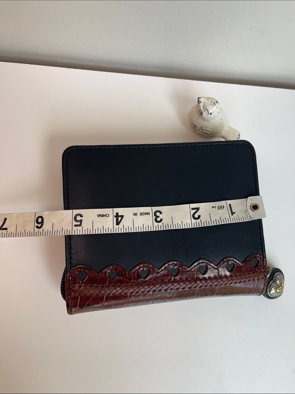 Brighton Vintage Leather Palm Organizer Case - Picture 15 of 16